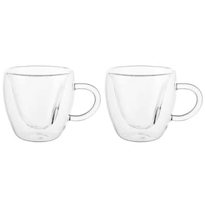 Jogo de Xícaras para Café Dinasty Coffee Borossilicato 150ml - 2 Peças