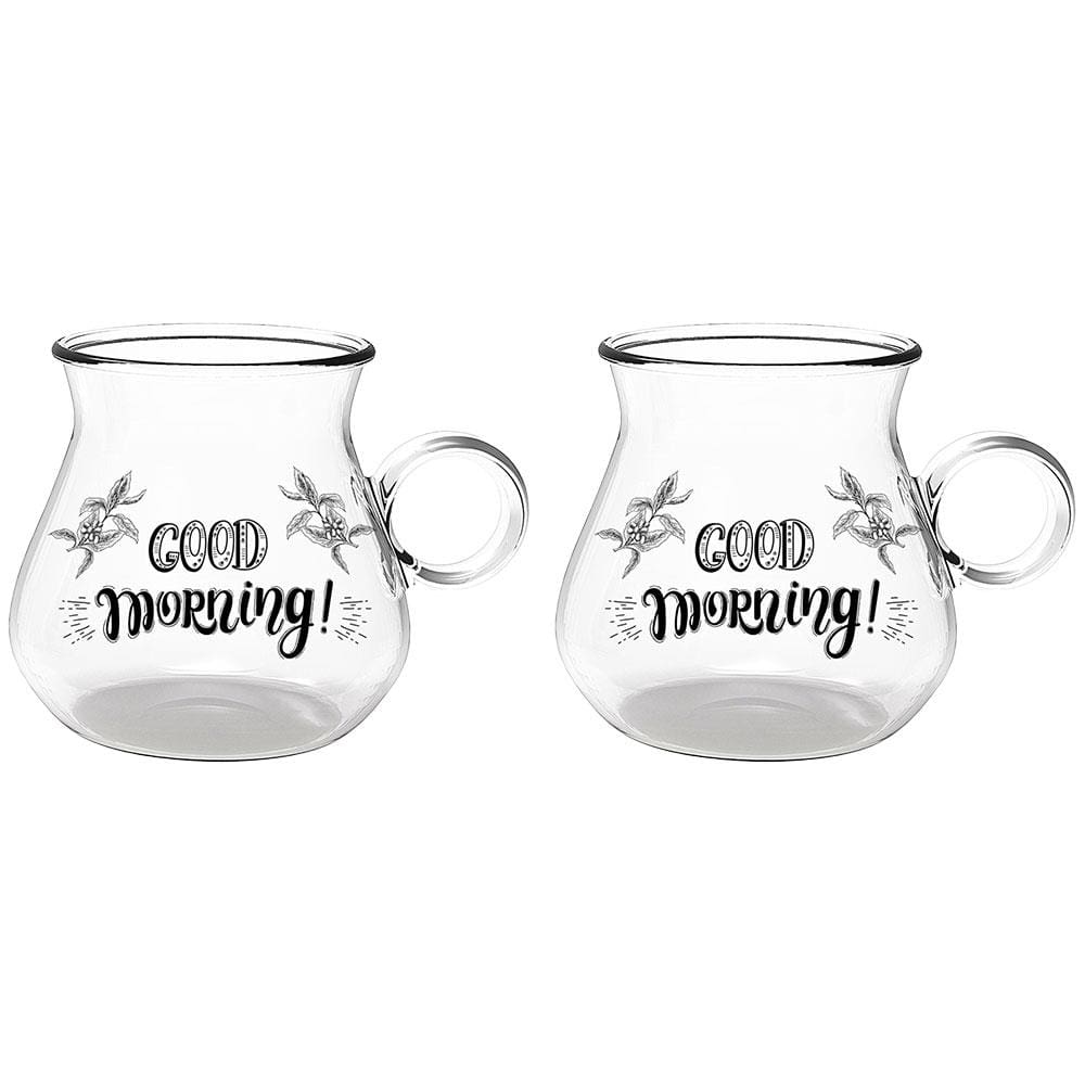 Jogo de Xícaras para Café Dinasty Coffee Borossilicato 350ml - 2 Peças