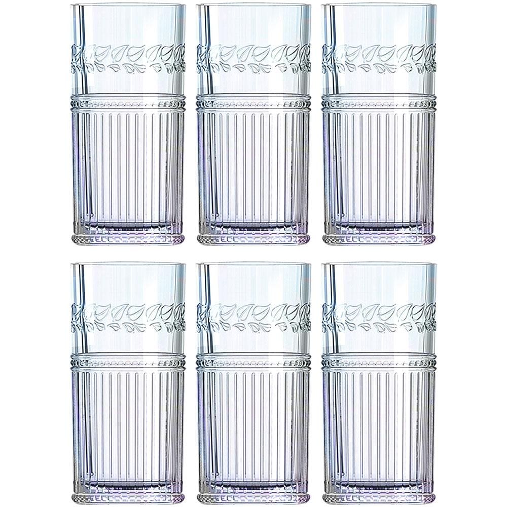 Conjunto de Copos Altos L'Hermitage Republic Furta-cor 360 ml - 6 Peças