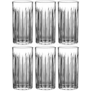 Conjunto de Copos Altos L'Hermitage Soho em Cristal 350 ml - 6 Peças