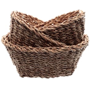 Conjunto de Cestas em Fibra Natural L'Hermitage Ovais– 3 Peças