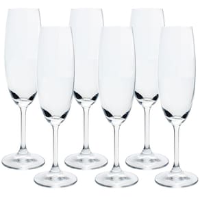 Conjunto de Taças para Champanhe Bohemia Anna 220 ml em Cristal Ecológico – 6 Peças