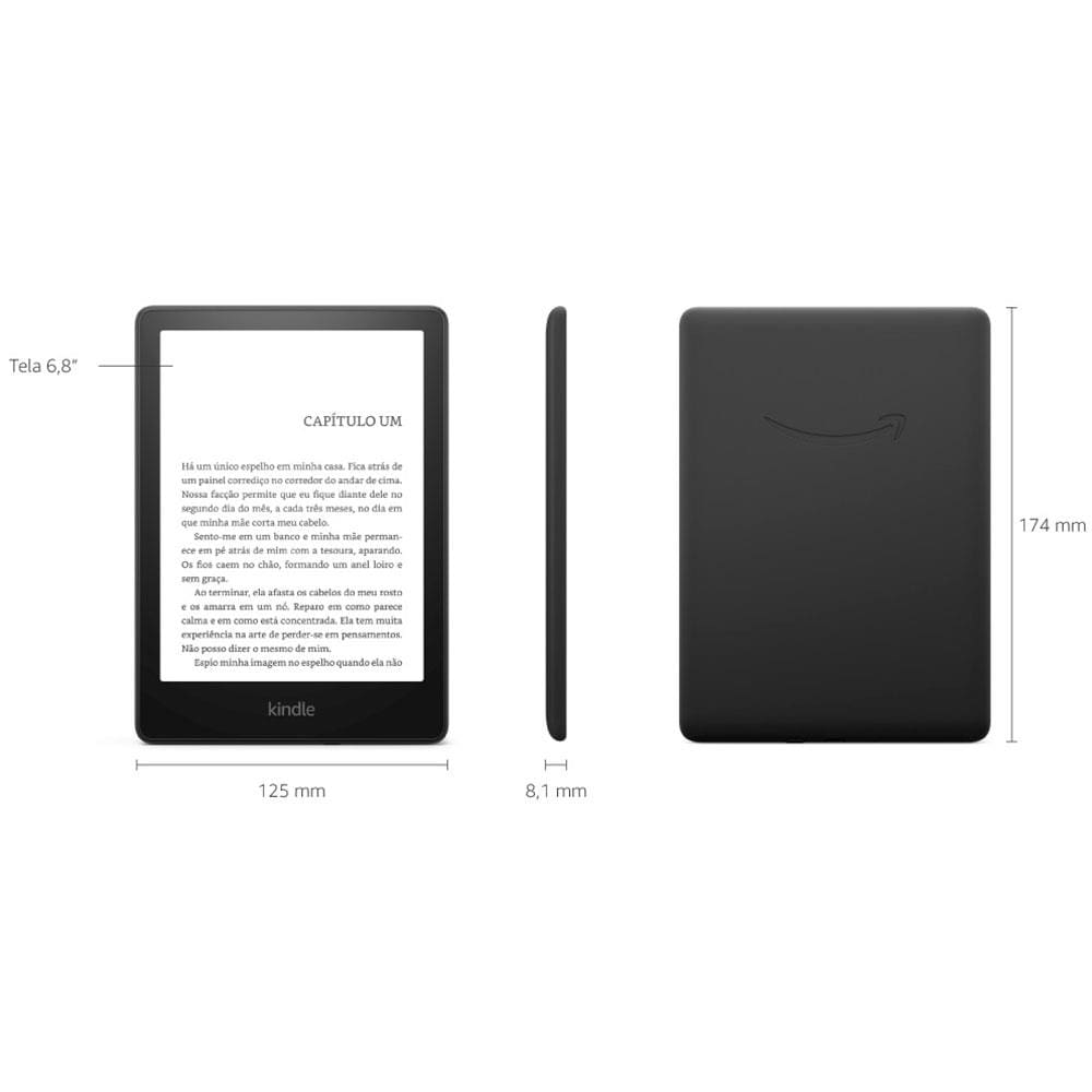 Kindle Paperwhite Amazon 11ª Geração com 16GB, | Casas Bahia Kindle Paperwhite Amazon 11ª Geração com 16GB, | Casas Bahia