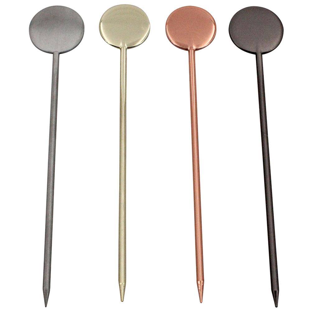 Conjunto de Espetinhos para Petiscos Fracalanza 26309 em Aço Inox - 4 Peças
