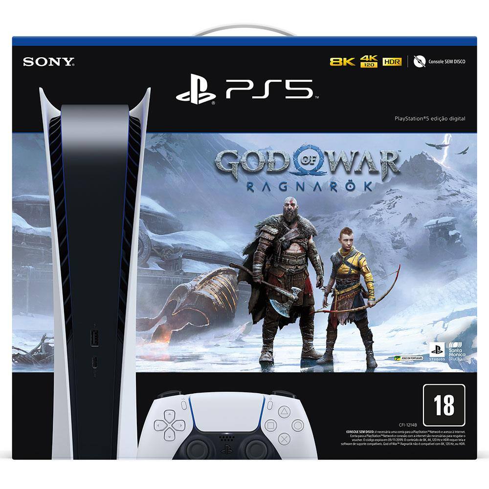 DualSense de God of War Ragnarok para PS5 chega ao Brasil por R$ 499