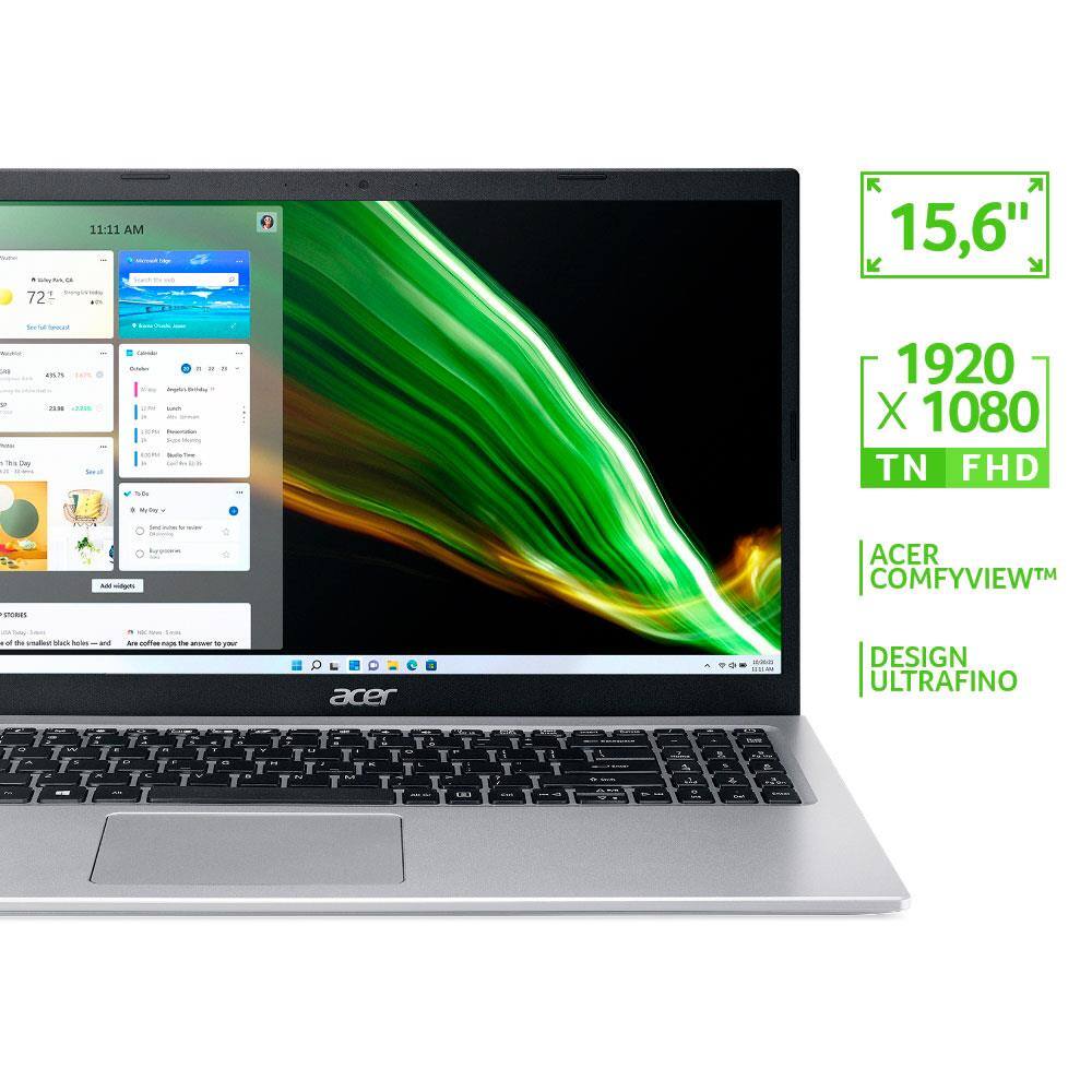 Notebook Acer Core i5-1135G7 8GB 256GB | Casas Bahia
