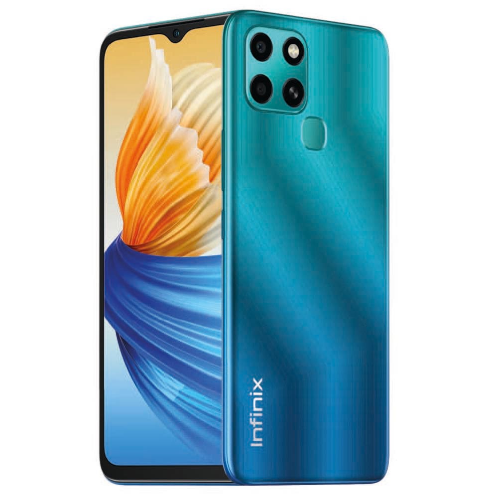 Smartphone Infinix Smart 6 Verde 64GB, 2GB de RAM, Câmera Dupla de 8MP, Bateria de 5000mAh, Tela 6.6” HD, Dual Chip