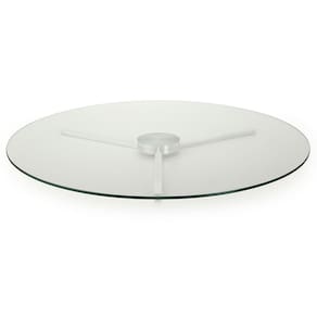 Centro de Mesa Giratório Forma F.Collection em Vidro Transparente - 60 cm