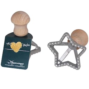 Cortador de Pressão para Ravioli Eppicotispai Estrela em Alumínio - 7 cm