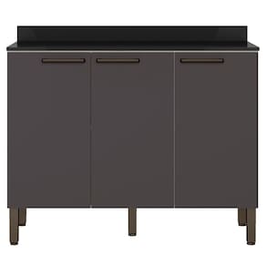 Balcão Triplo Bartira Veneza com 3 Portas e 1 Prateleira - 108,4cm de largura