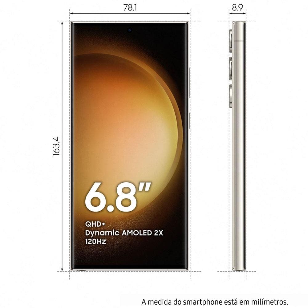 Smartphone Samsung Galaxy S23 Ultra 5G | Casas Bahia