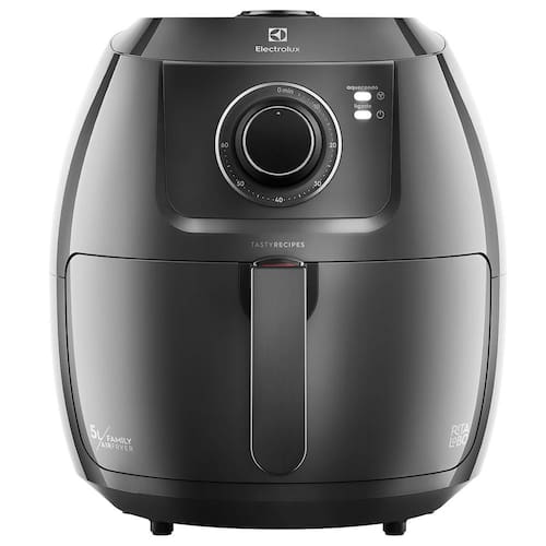 Fritadeira Elétrica Sem Óleo Air Fryer Electrolux Family Efficient Por Rita Lobo EAF50 5L – Grafite - 220V Menor preço em Fritadeira Elétrica Sem Óleo Air Fryer Electrolux Family Efficient Por Rita Lobo EAF50 5L – Grafite - 220V