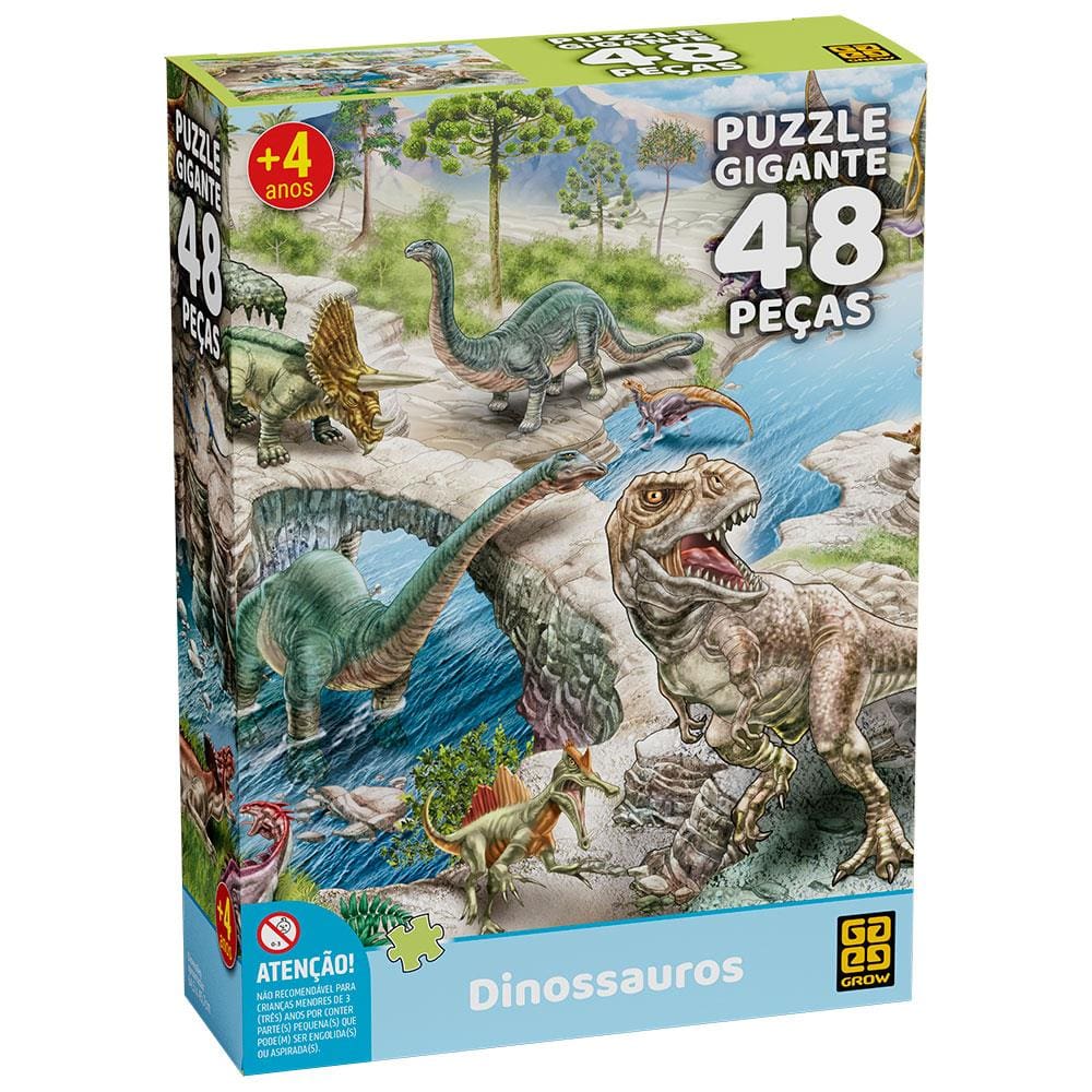 Compre Quebra-cabeça de encaixe - Dinossauros, babebi - Pé de Brincar