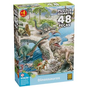 Quebra-Cabeça Grow 100 Peças Dinossauros 02660