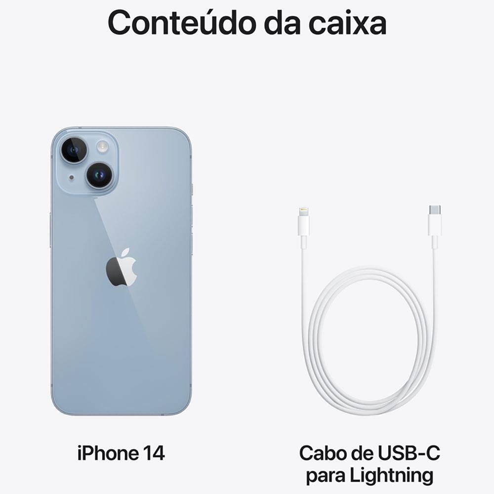 Apple iPhone 14 512GB Azul | Casas Bahia