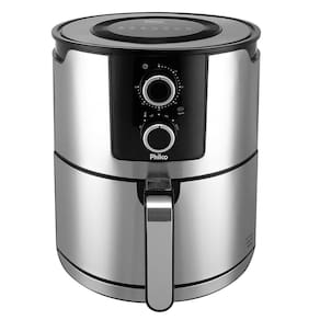 Fritadeira Elétrica Sem Óleo Air Fryer Philco PFR67PI 6,1L – Inox/Preta