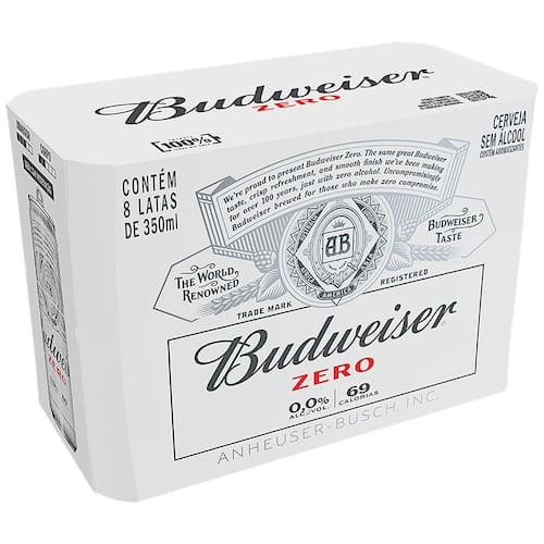 Cerveja Budweiser Zero Álcool Lata Sleek 350ml - 8 Unidades é ruim? Cerveja Budweiser Zero Álcool Lata Sleek 350ml - 8 Unidades é boa?