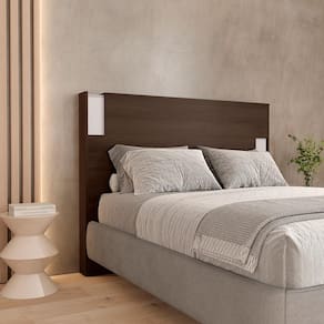 Cabeceira para Cama Box Casal e Queen Bartira Diplomata com Revestimento em Finish Foil
