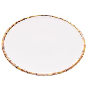 Prato Raso Wolff Bambu em Melamina Branco - 27 cm