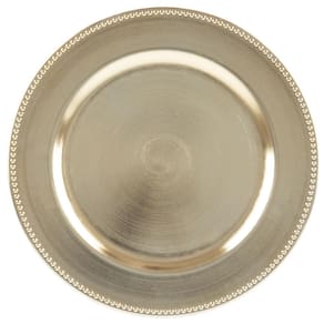 Sousplat de Plástico Wolff Mesa Dourado - 25 cm
