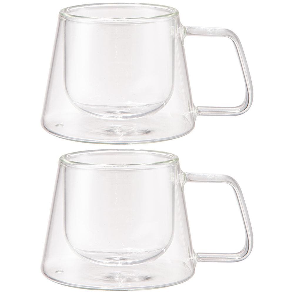 Conjunto com 2 Xícaras para Café Wolff com Parede Dupla - 180 ml