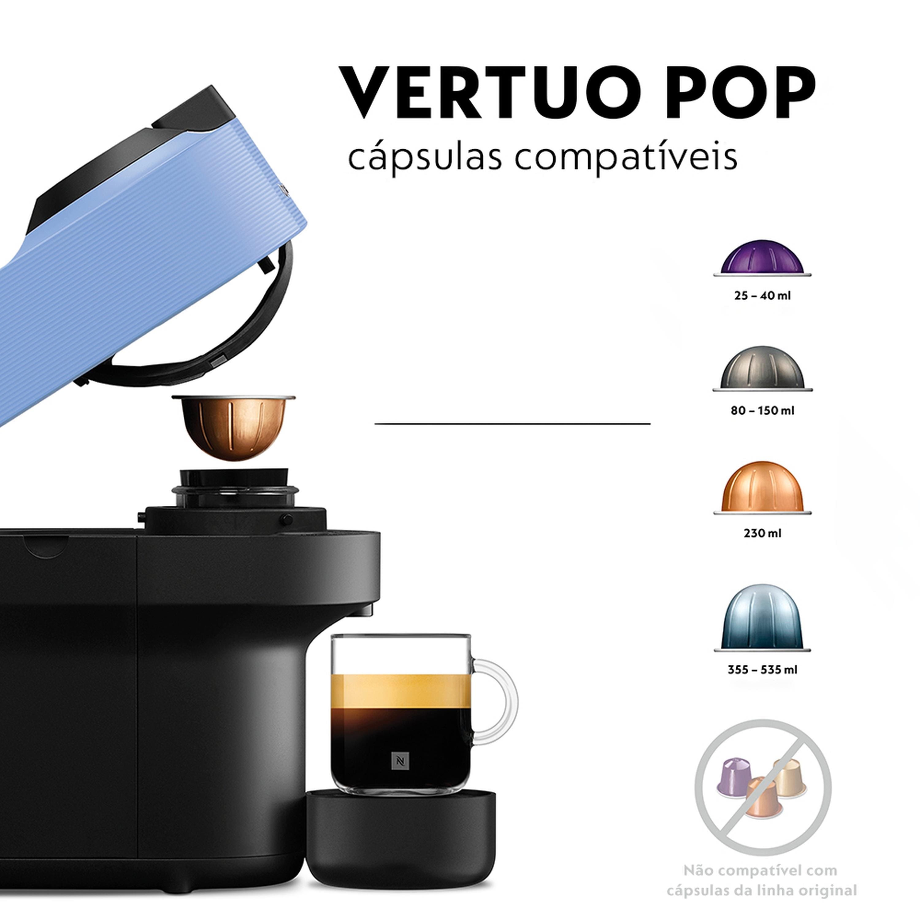 Cafeteira Nespresso Vertuo Pop com Kit Boas-Vindas | Casas Bahia