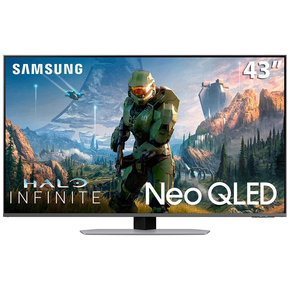 Smart TV Neo QLED 50 Samsung 4K HDR QN50QN90BAGXZD 4 HDMI com o