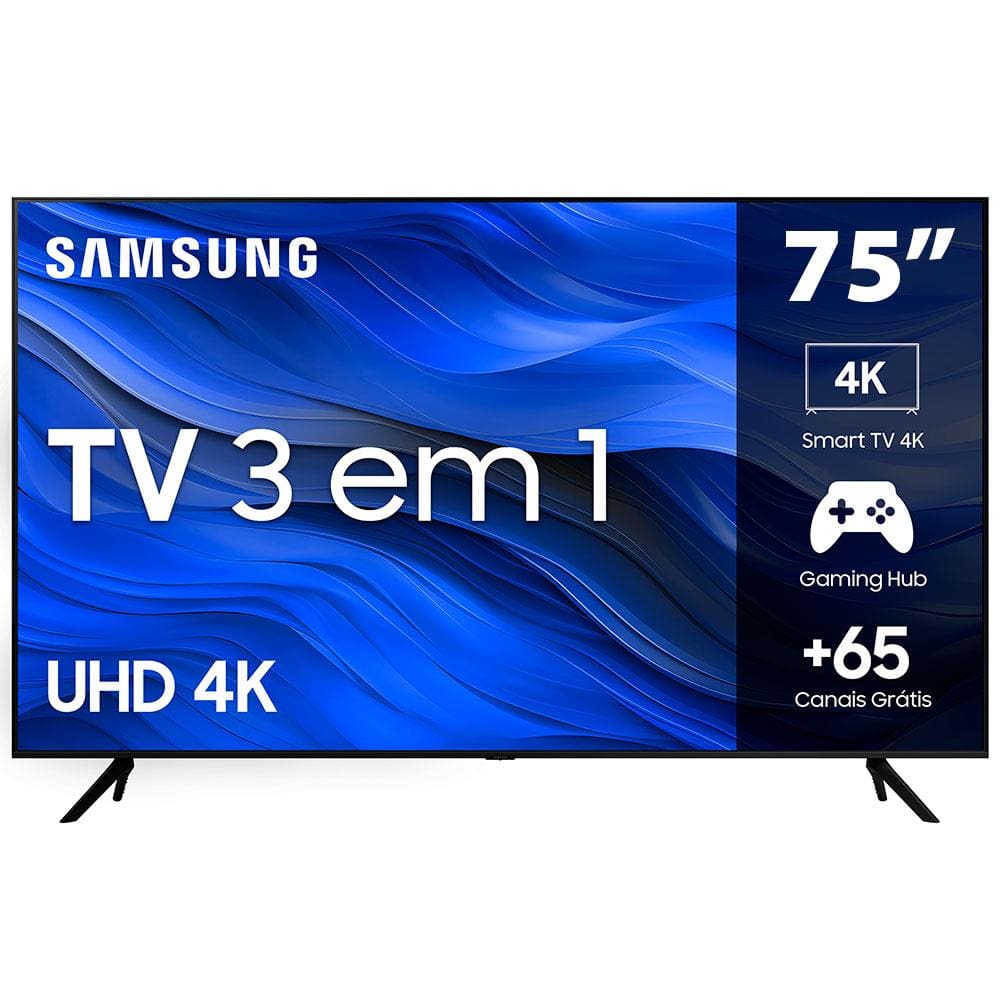 Samsung Smart TV Crystal 75" 4K UHD CU7700 - Alexa built in, Samsung Gaming Hub