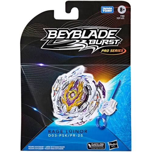 Pião com Lançador Beyblade Burst Pro Series Kit Inicial de Batalha - Rage  Lúinor - F7800 - Hasbro