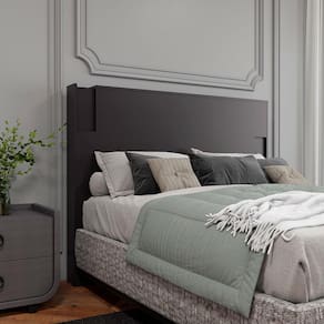 Cabeceira para Cama Box Casal e Queen Bartira Diplomata com Revestimento em Finish Foil