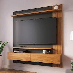 Painel Home Suspenso Colibri Juriti com 150 cm de Largura, Ideal para TV de Até 65”