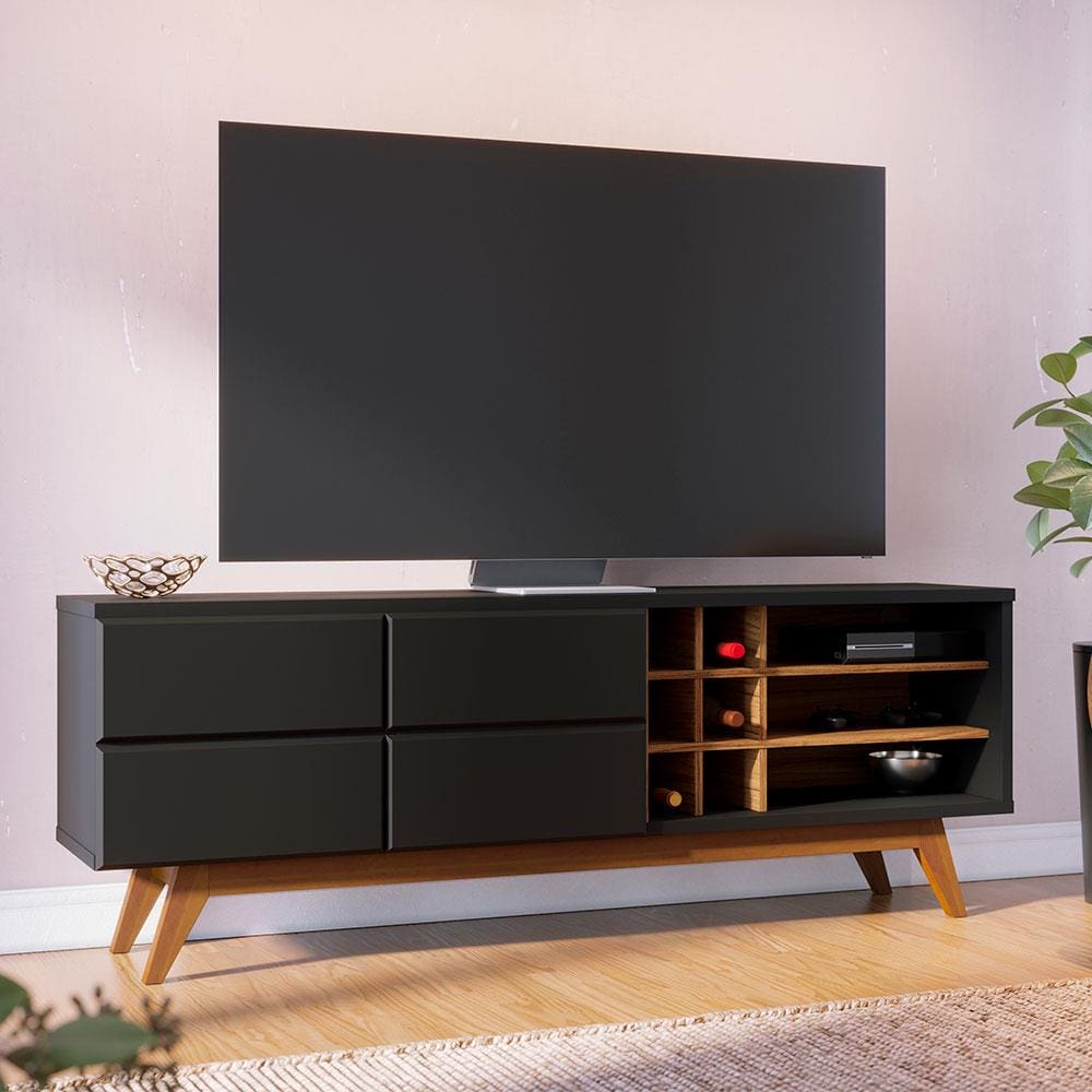 Rack Colibri Noronha com 180 cm de Largura, Ideal para TV de Até 70”