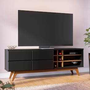 Rack Colibri Noronha com 180 cm de Largura, Ideal para TV de Até 70”