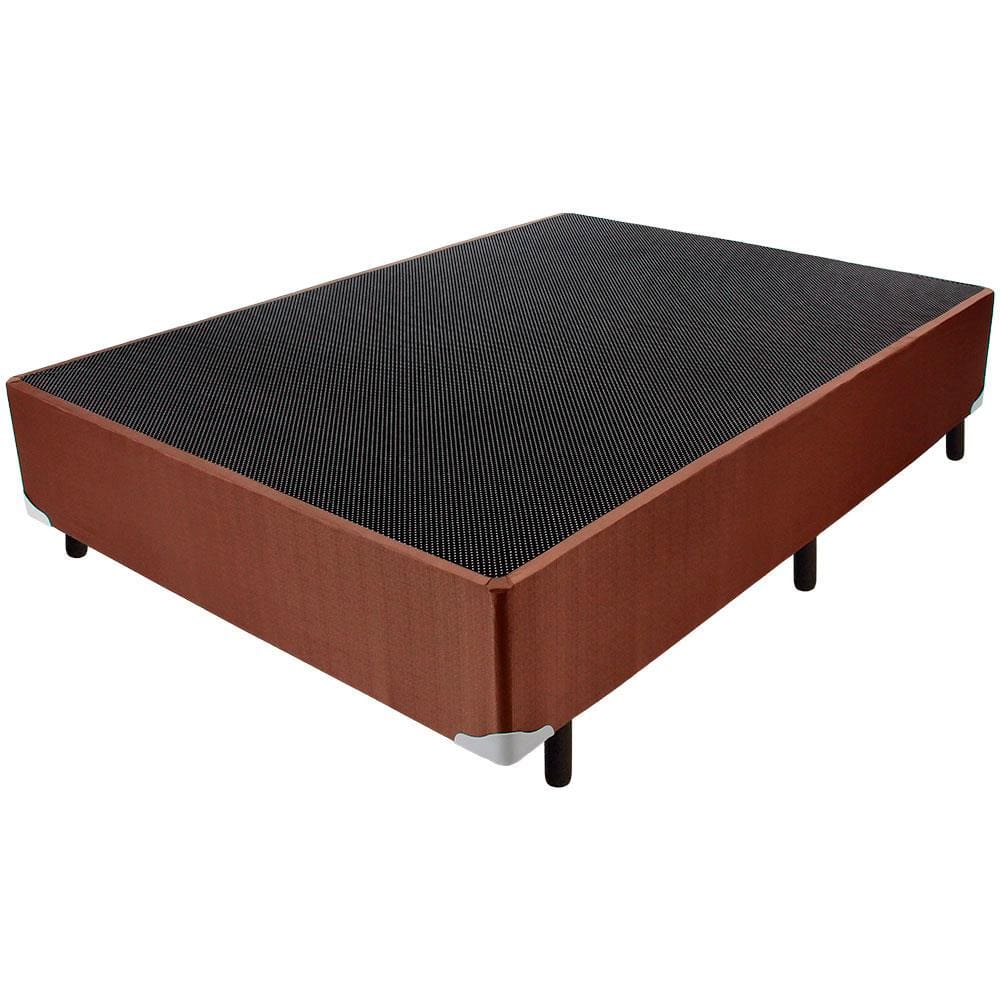 Base Box para Colchão de Casal Luckspuma Madri 36x138x188cm - Marrom