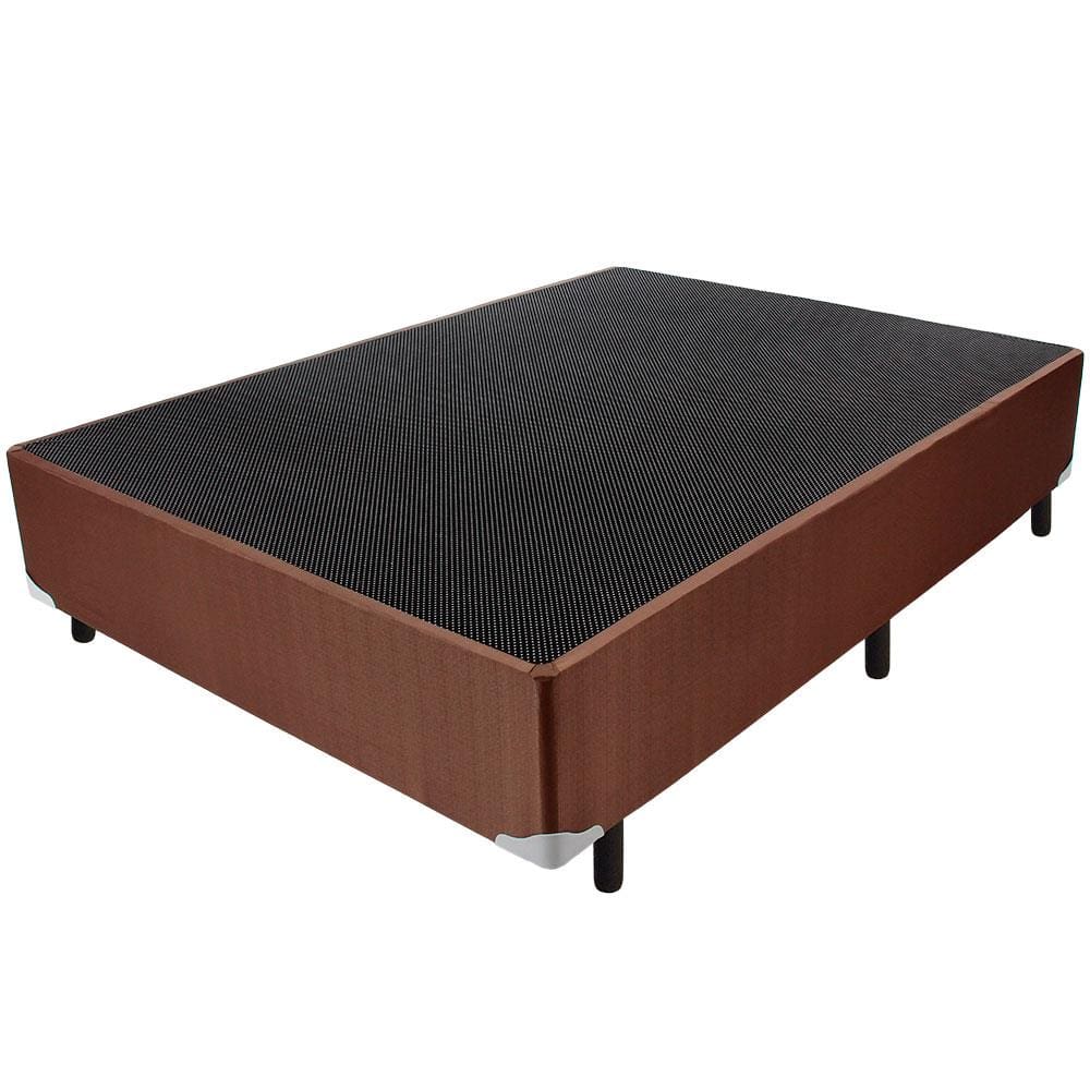 Base Box para Colchão de Casal Luckspuma Sevilla 36x88x188cm - Marrom