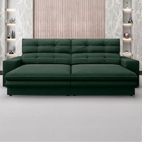 Sofá de 4 Lugares Ortonorte Pégasus, Retrátil/Reclinável com 230 cm de Largura e Revestido em Tecido Suede
