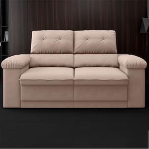 Sofá de 3 Lugares Ortonorte Riplay, Retrátil/Reclinável, com 170 cm de Largura e Revestido em Tecido Suede