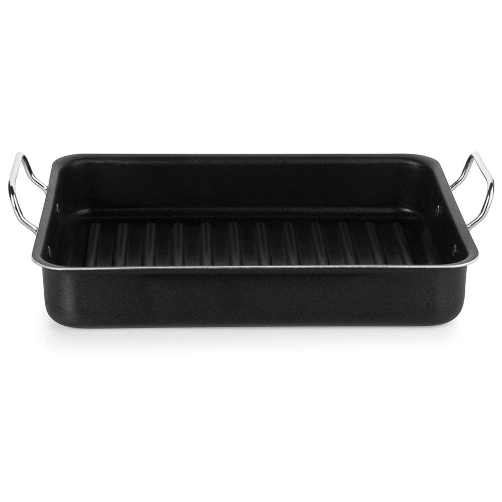 Assadeira Funda Multiflon Canelada Profissional sem Alça - 35cm