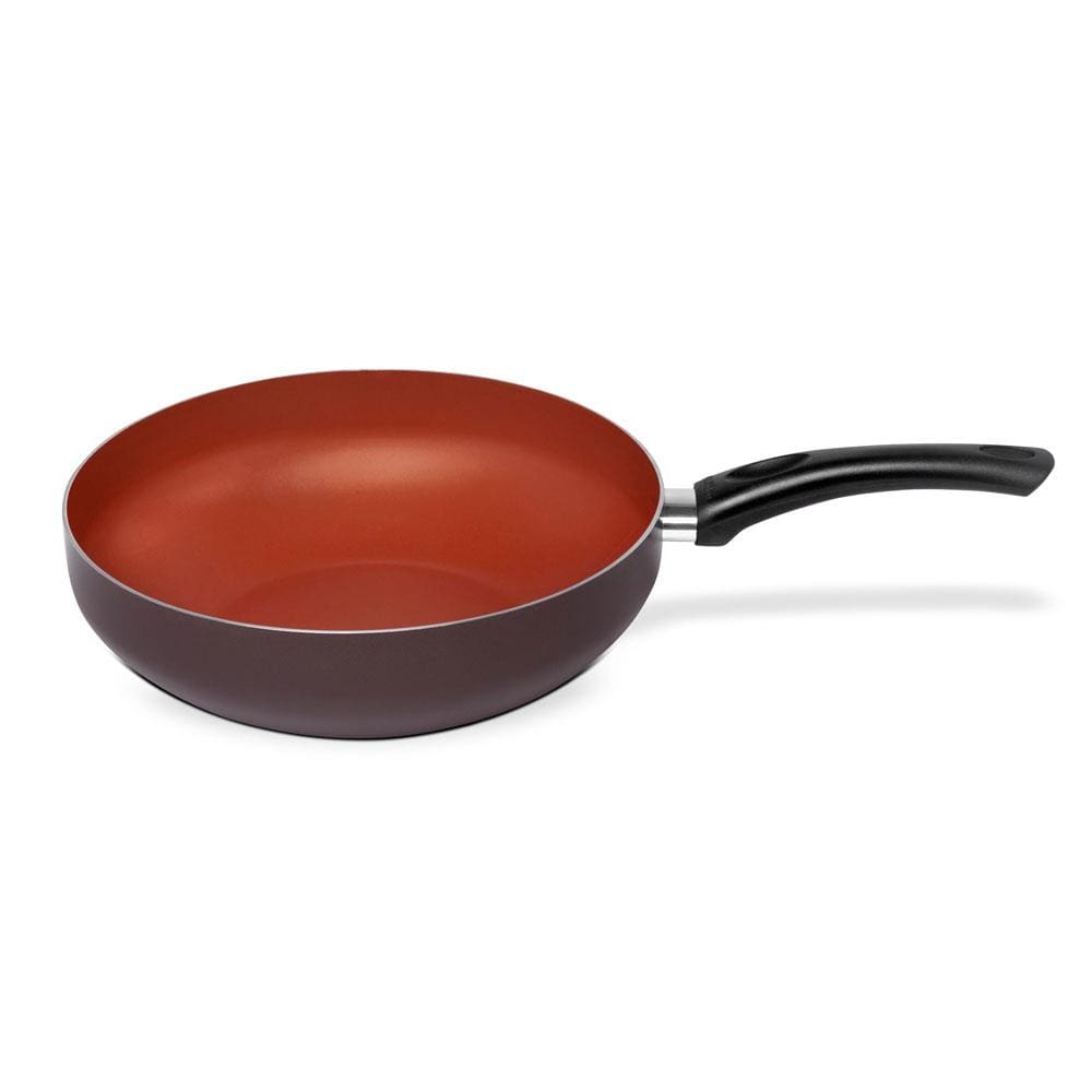 Frigideira Wok Multiflon Terracota com Revestimento Ultra 7 Marrom - 28 cm