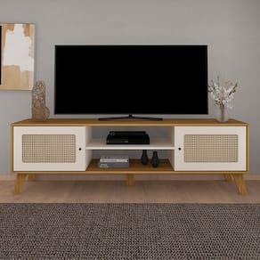 Rack Artely Charlotte com 180 cm de Largura, Ideal para TV de até 75”