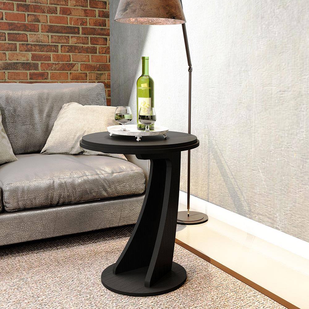 Mesa de Apoio Lateral Artely Tutti com 64,5 cm de Altura - Preto
