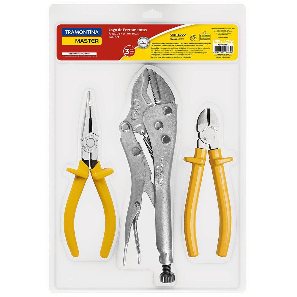Kit de Ferramentas Tramontina com 3 Peças