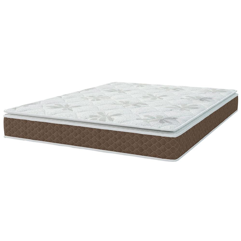Colchão de Casal Umaflex Bello Espuma D33 e Revestimento em Tecido Jacquard 20x138x188cm - Marrom