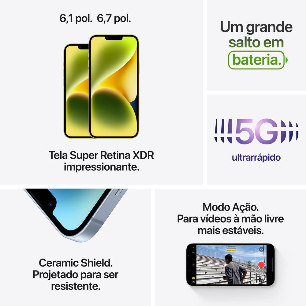 Apple iPhone 14 Plus 512GB - Roxo | Casas Bahia