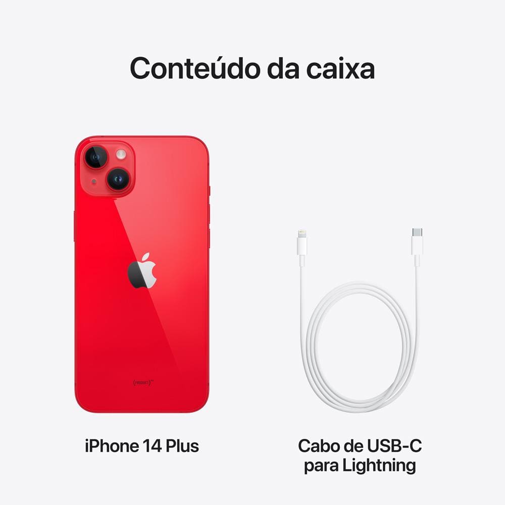 Apple iPhone 14 Plus 512GB (PRODUCT)RED | Casas Bahia