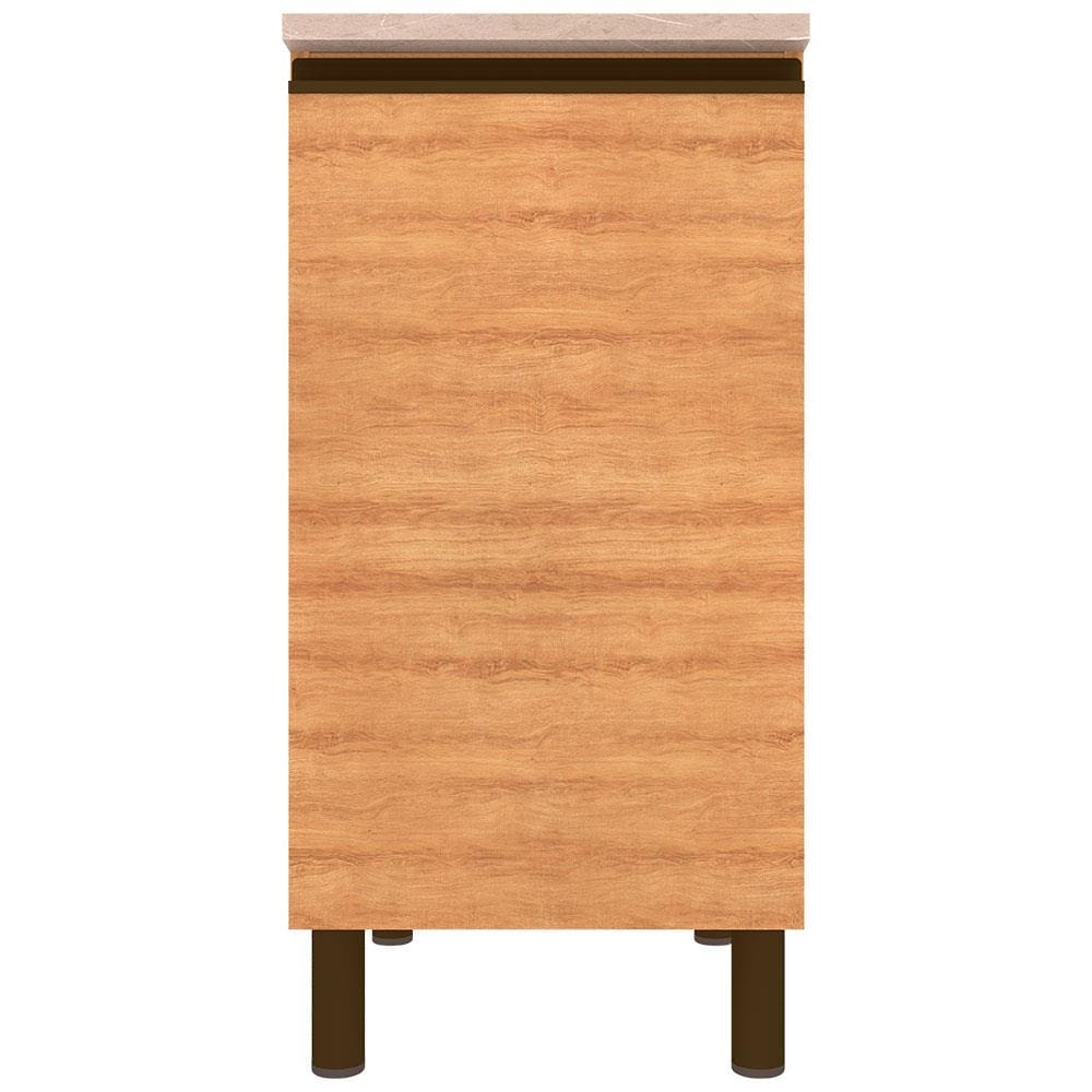 Balcão Bartira Cristal MDP 15mm com 1 Porta e 1 Prateleira - 40cm de largura