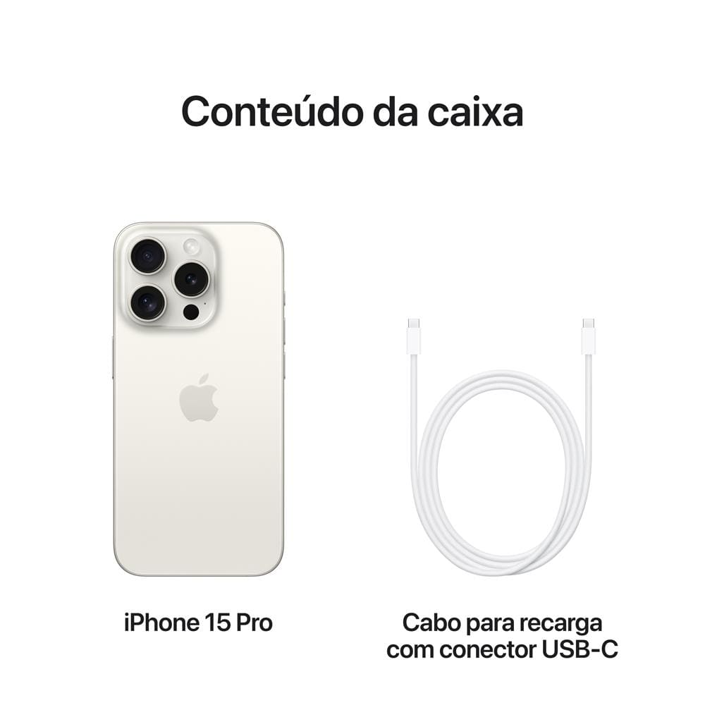 Apple iPhone 15 Pro 512GB - Titânio | Casas Bahia