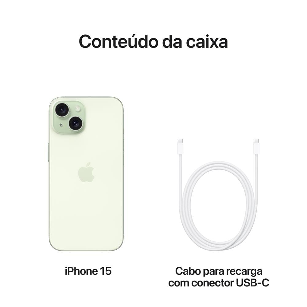 Apple iPhone 15 128GB グリーン Apple iPhone 15 de 128GB - Verde - iPhone 15 - Magazine Luiza