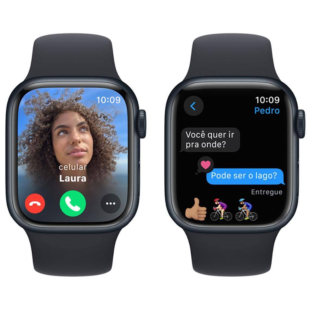 Apple Watch Series 9 GPS Caixa Meia-noite de Alumínio 41 mm