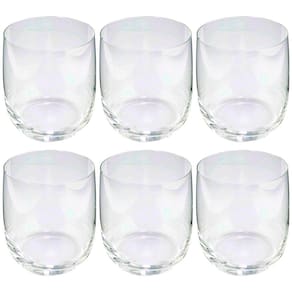 Conjunto de Copos Baixo Jazz Fracalanza em Cristal 390ml - 6 Peças